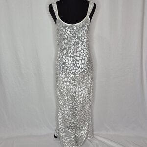 Valentino Intimo Vintage Devore Velvet Nightgown or Slip Dress - Size L